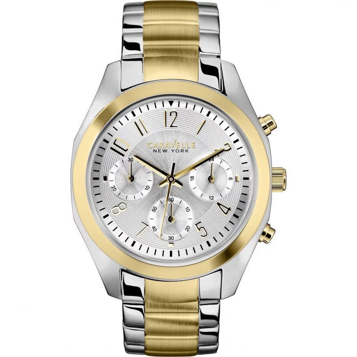 Silver Bulova Watch by Steel 45L136 31mm Stainless Women's Dial Caravelle