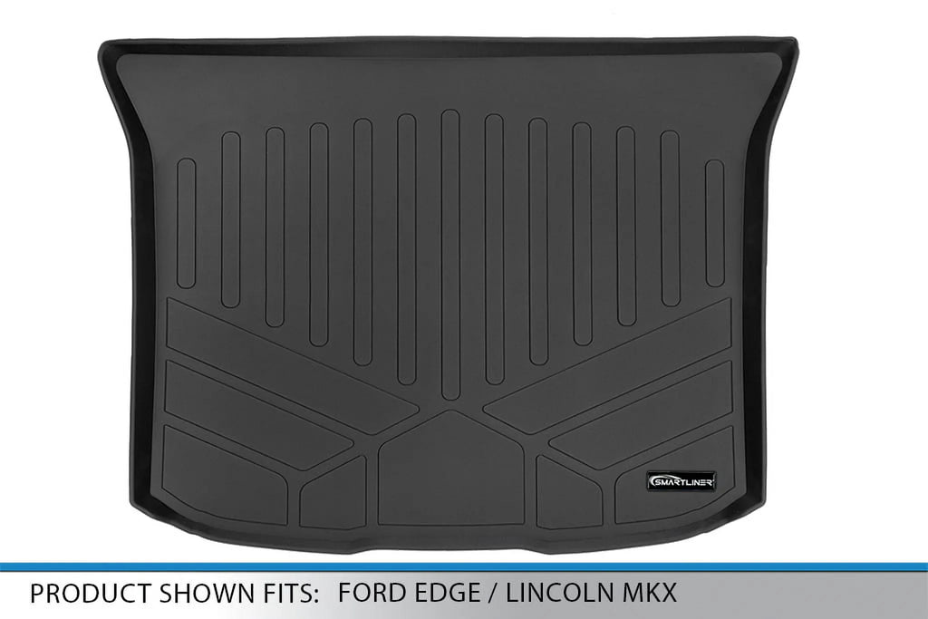 Trunk 2011-2015 Black Floor Lincoln Liner Custom Cargo Edge 2007-2014 climate With SMARTLINER All Mat / Fit MKX Compatible