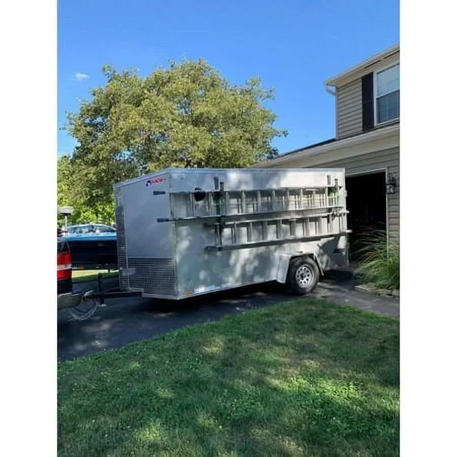 1 Trailer Cargo 2 Adjustable Exterior Trailer Out Rack - or Enclosed Side 2 Mount Wall Universal Ladders Bars Kojem Carry Side for Ladder