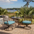 3-Piece Cambridge exterior Rockers Set Bistro Swivel Seasons with