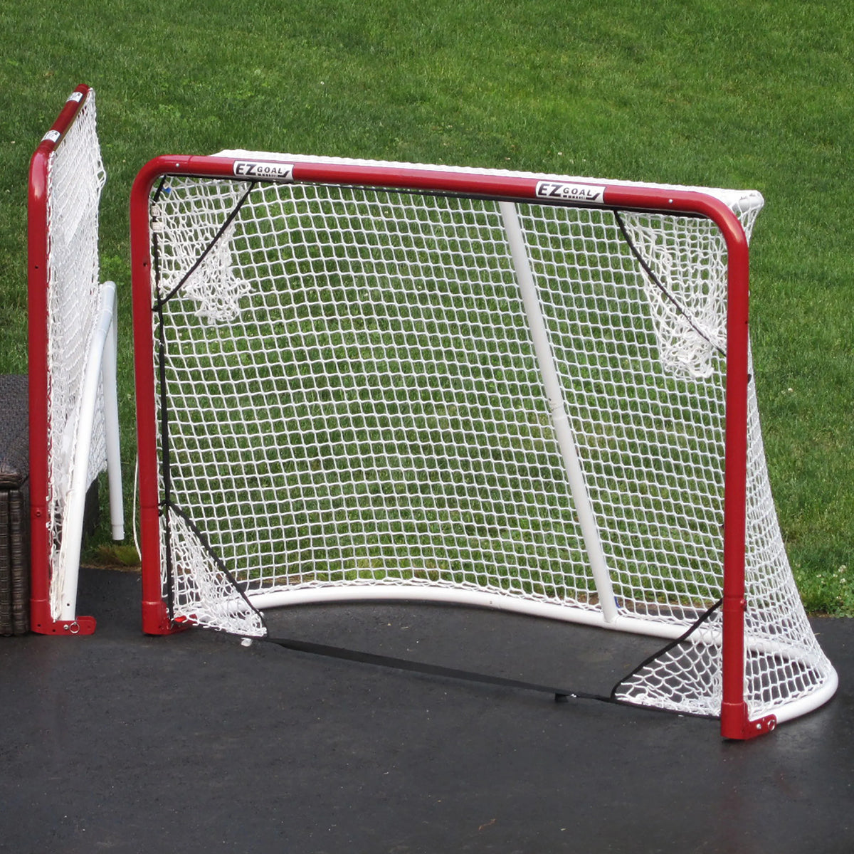 4' by Goal w Folding Nets, 6' Hockey x target 2" EZgoal Monster