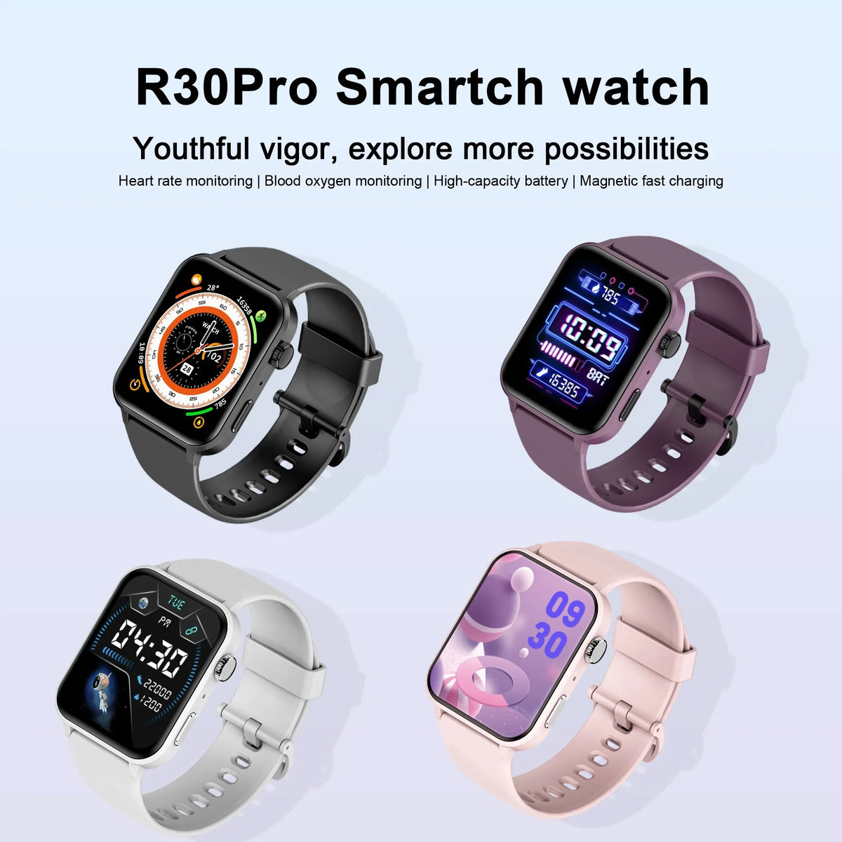 and Modes Bluetooth Black for 100+ Call/Voice Watch Fitness Sports iOS, with 1.83" Waterproof, for Smart Watch Women Android Assistant,