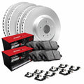 R1 Concepts Wduh2 59048 R1 Brake Rotors Carbon Coated W/ Optimum Oe Pads & Hdw Fits Select: 2000 Honda Civic Si/Sir, 1999 Honda Civic Si