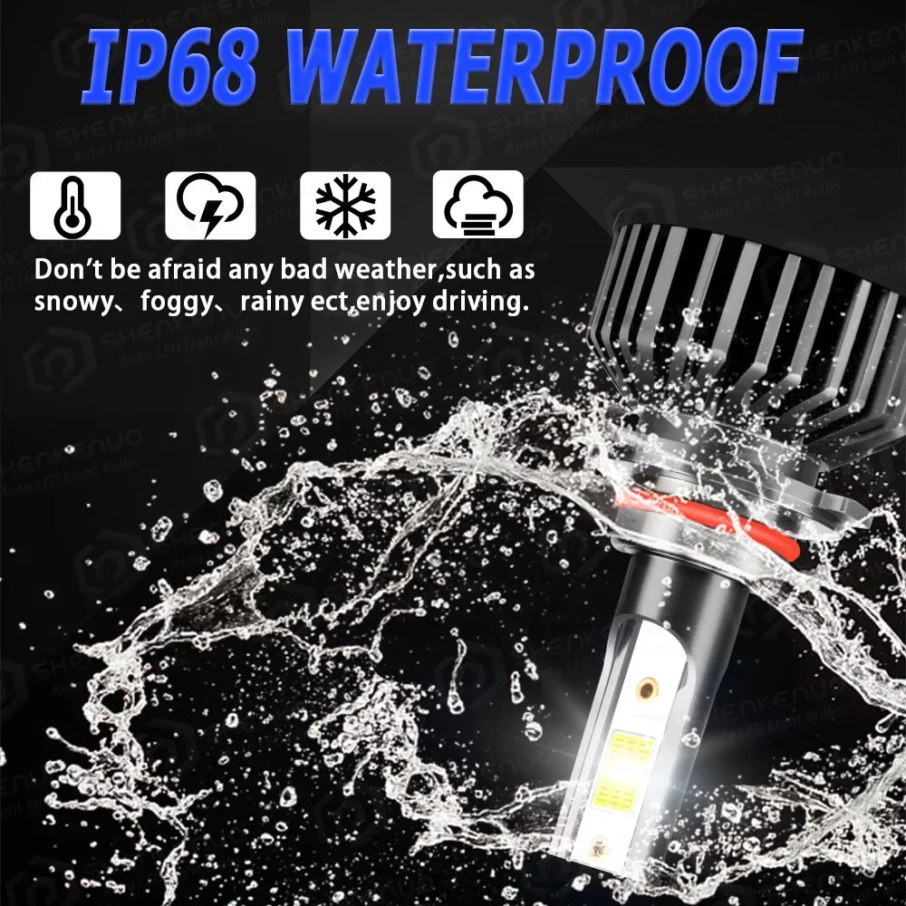 H7 2018 Super BMZONCC Beam LED Outlander Combo Headlight for Bulbs 2019 Bright High/Low 2017 Mitsubishi 9005