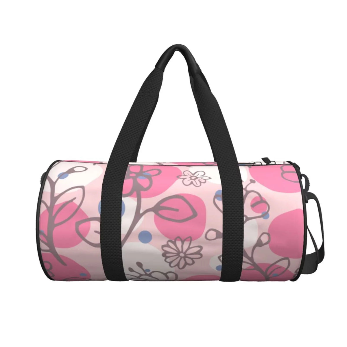 Women, Stamp Bag Bags Flowers Floral Large Unisex Tote Travel Gym XMXT Weekenders for Bag Pink Sports