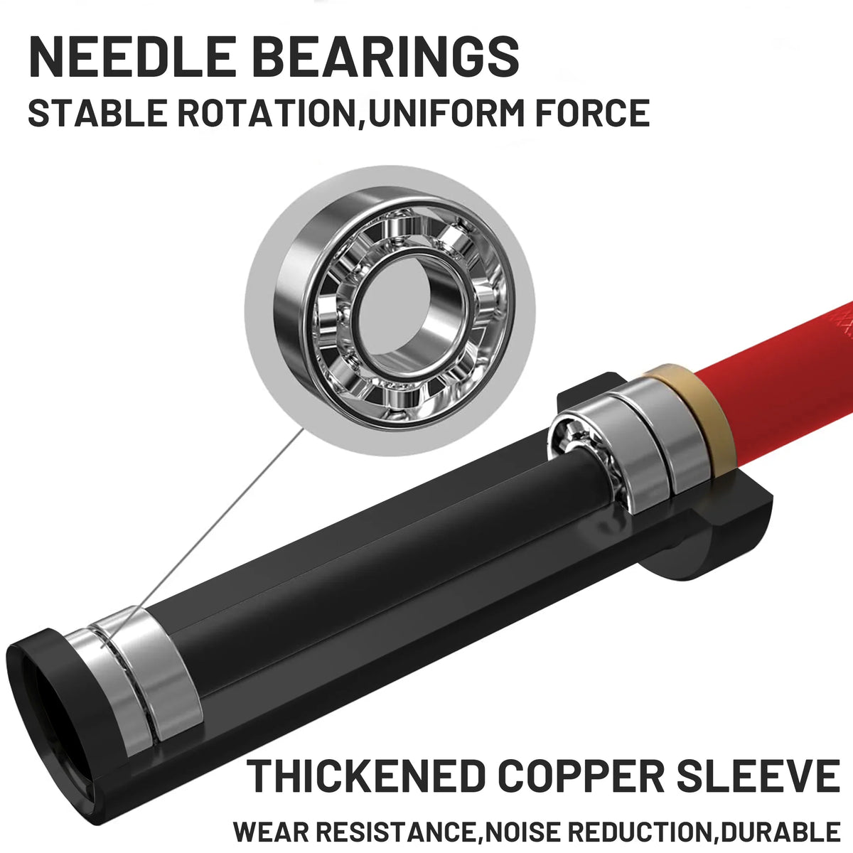 Barbells Barbell Hard Lifting Lifting Bar Chrome Power Red Olympic Weights Chrome Solid