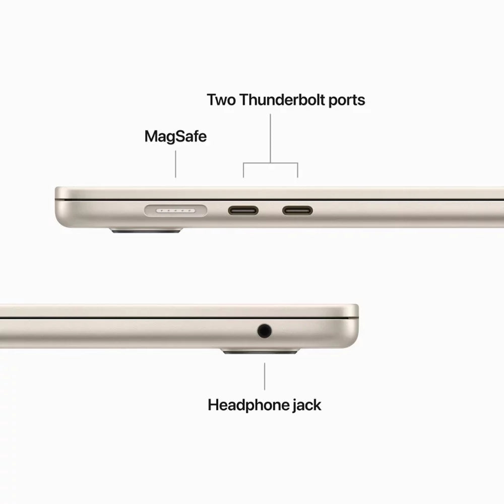 inch MacBook 8GB Starlight Storage 2023 chip 15 (good) with 15.3" Pre-Owned M2 Air Laptop RAM, SSD 256GB