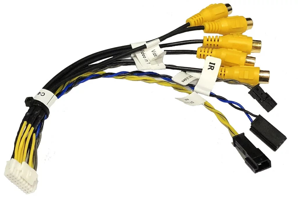 for VRFCH-75U Crux Vehicles Interface Front Integration View + A/V 2 with select Jeep Inputs Systems Uconnect