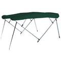 Carver A(8Sq)4893Ub-15 8'L 4-Bow Sq Tube Pontoon Bimini Top Kit - 48"H, Fits 96"-102" W, Forest Green