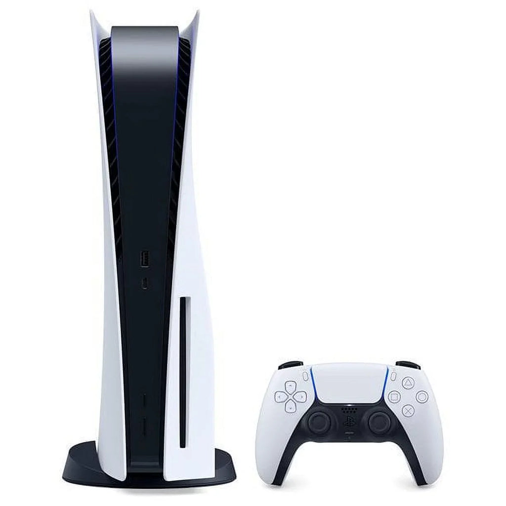 2022 Newest Playstation_Ps5 Gaming Console Disc Version Bundle With God Of War Ragnark / Silicone Controller Cover Skin