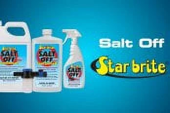 Star Brite Salt Off Concentrate Kit - Ultimate Boat Salt Remover & Marine Engine Flush - 32 Oz. With Applicator - Perfect For Outboard Motor Flush & Washing Salt Deposits Away (094000)