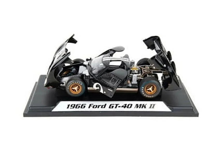 1966 Ford Gt-40 Mk Ii #2 After Race (Dirty Version, Black - Shelby Collectibles Sc431Bk - 1/18 Scale Diecast Model Toy Car
