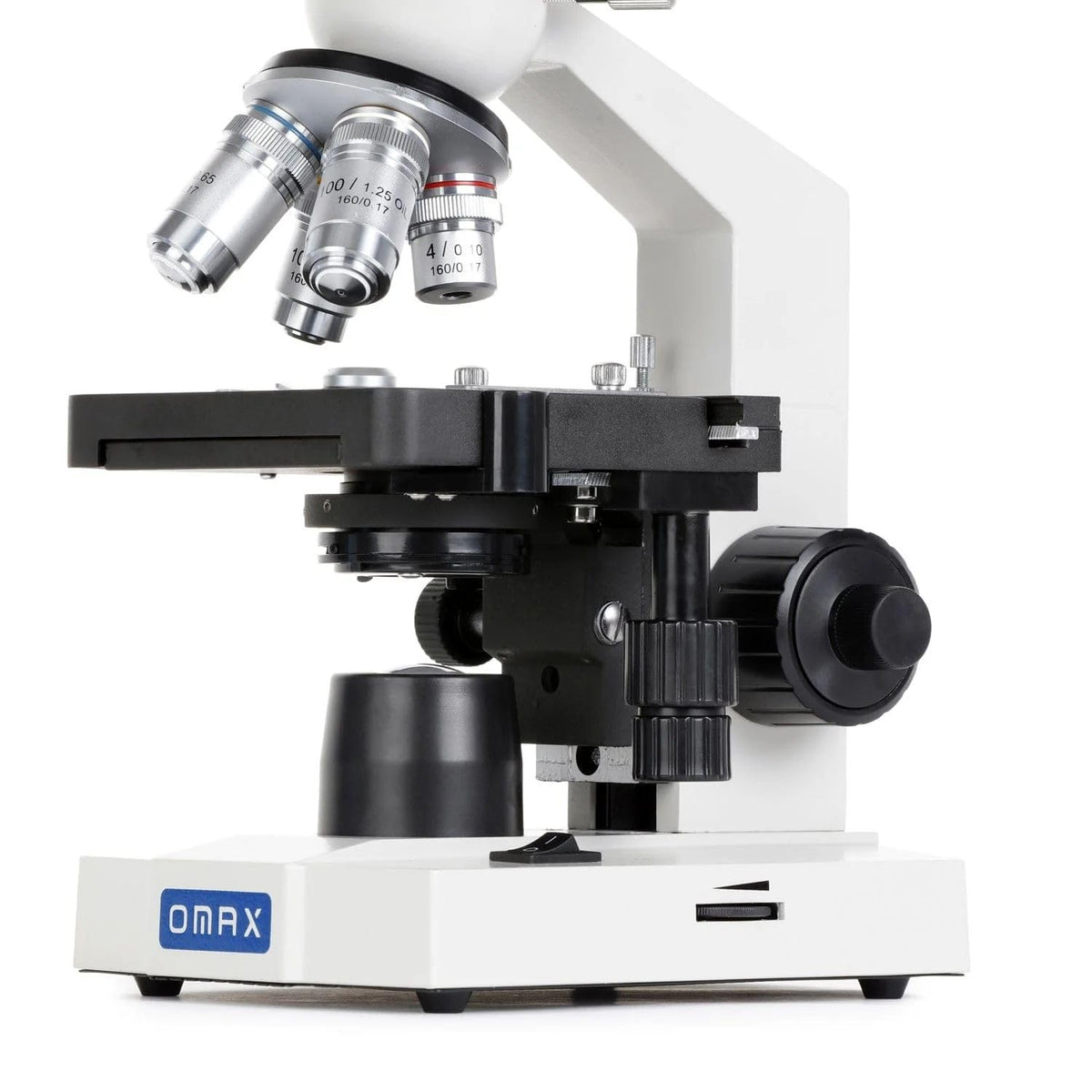OMAX M82E Series Binocular Biological Compound Microscope 40X-2000X Magnification Lab LED with Mechanical Stage