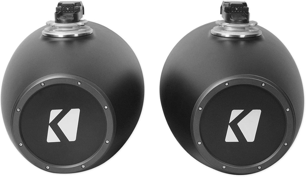 Kicker KMTC11 HLCD 11" Wakeboard Tower Speakers+6 8" LED Speakers+8-Channel Amp