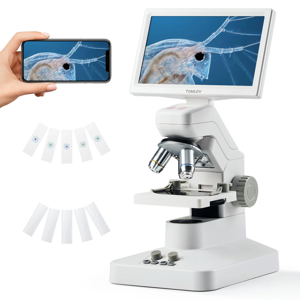 TOMLOV DM301 Max Microscope for Kids Students Adults, Science Experiments