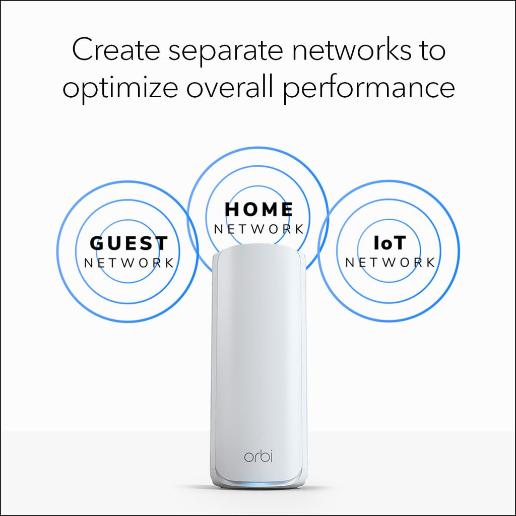 NETGEAR Orbi 770 Series WiFi 7 Mesh System, Up to 8,000 sq ft., 3 Pack