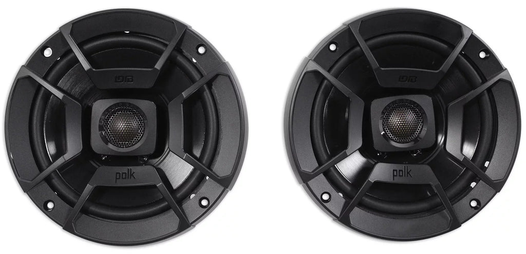 1998-2013 Harley Davidson Touring 6.5" 300W Polk Audio Speakers W/Adapter Plates