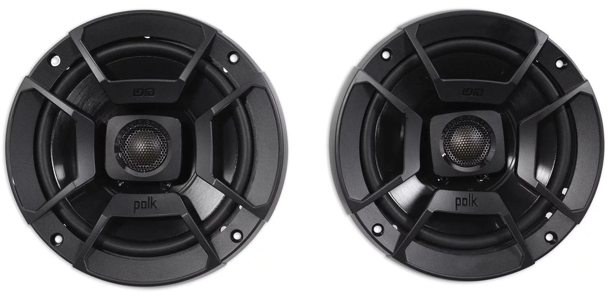 1998-2013 Harley Davidson Touring 6.5" 300W Polk Audio Speakers W/Adapter Plates