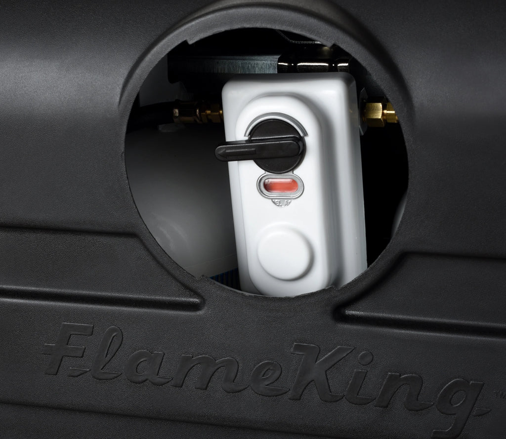 Flame King Heavy Duty Dual 20Lb Black Propane Tank Cover For Rv, Camper And Travel Trailer