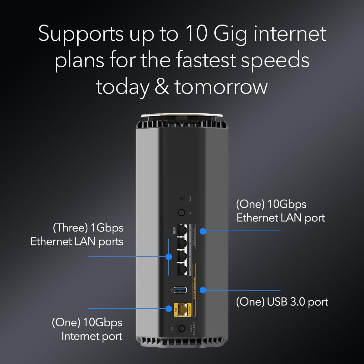 NETGEAR Nighthawk WiFi 7 Router BE17000, Up to 3,300 sq ft, 17 Gbps