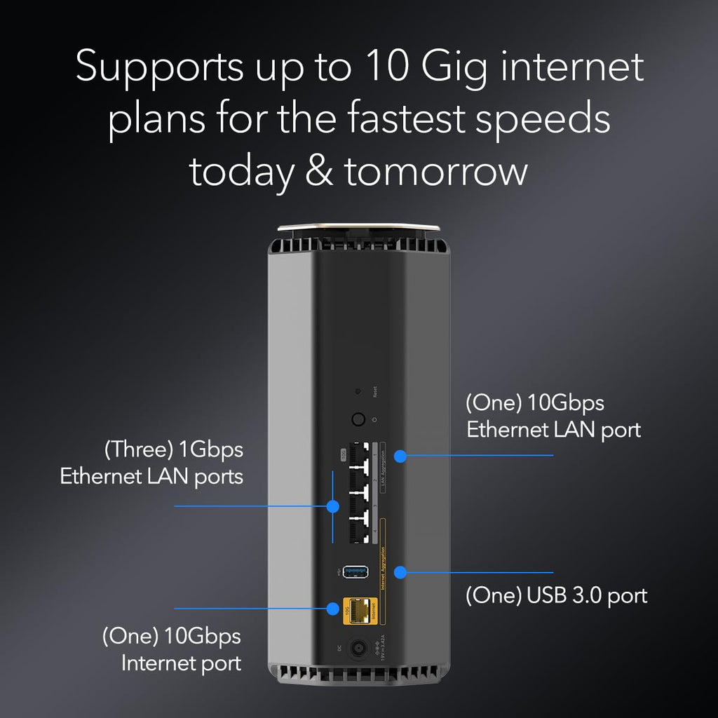 NETGEAR Nighthawk WiFi 7 Router RS100, Up to 2,000 sq ft, 3.6 Gbps