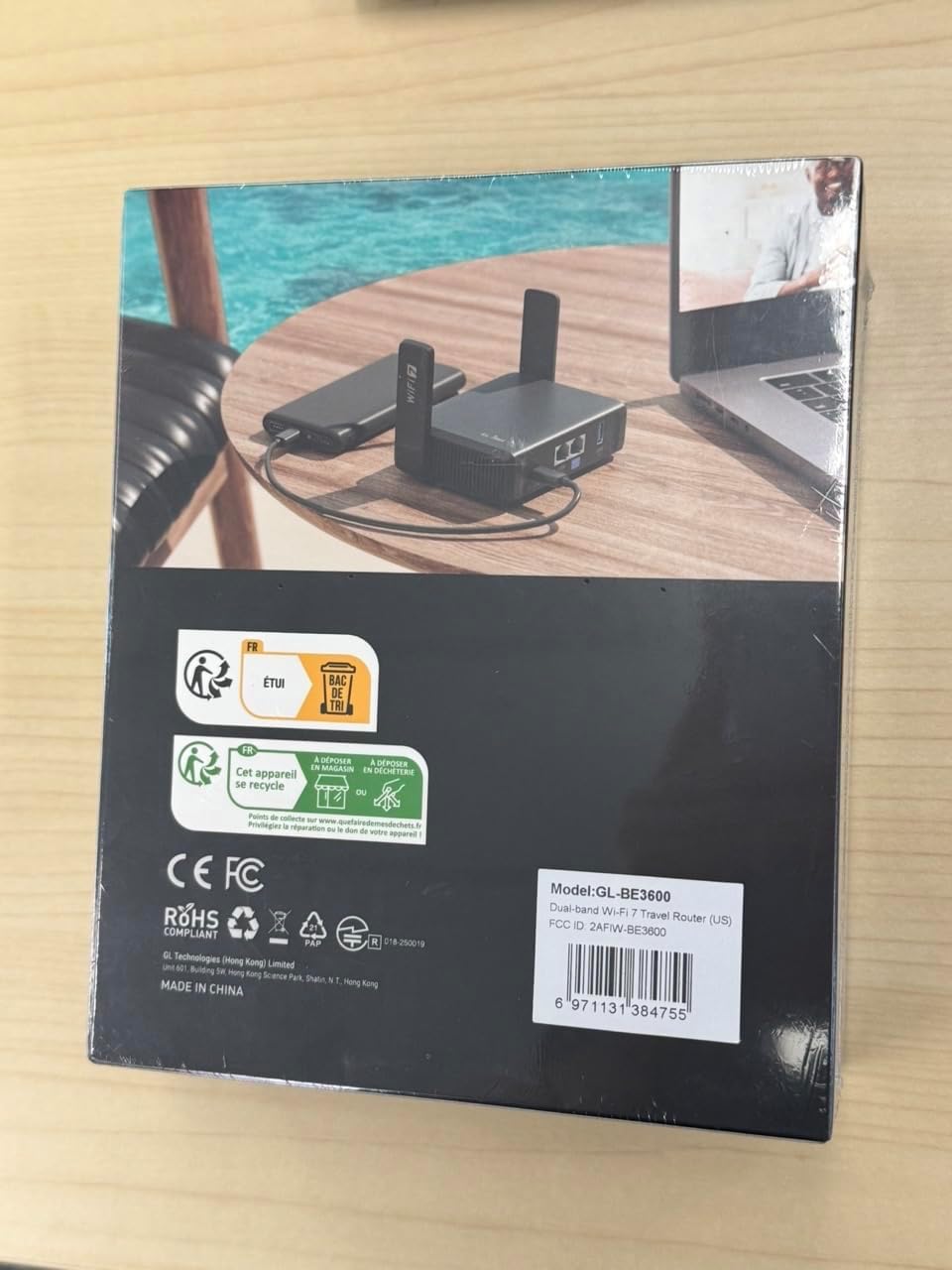 GL.iNet GL-BE3600 Slate 7 Wi-Fi 7 Travel Router Touchscreen 2.5G