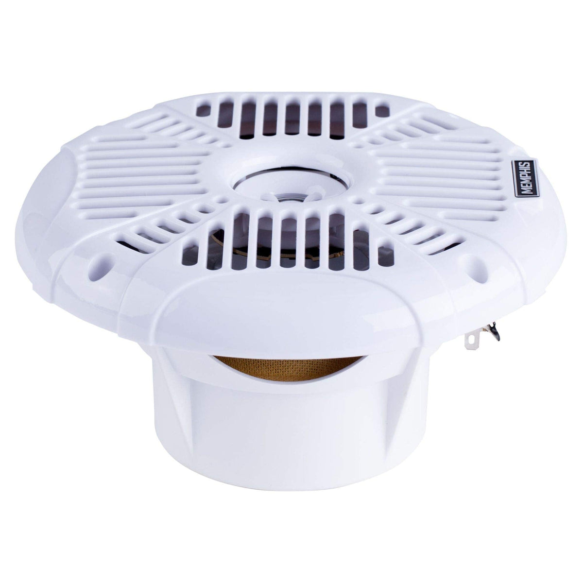 Memphis MXA602SLB MXA OEM Fit 6.5" Marine Grade Coaxial Speakers, Black with Blue LED - Pair