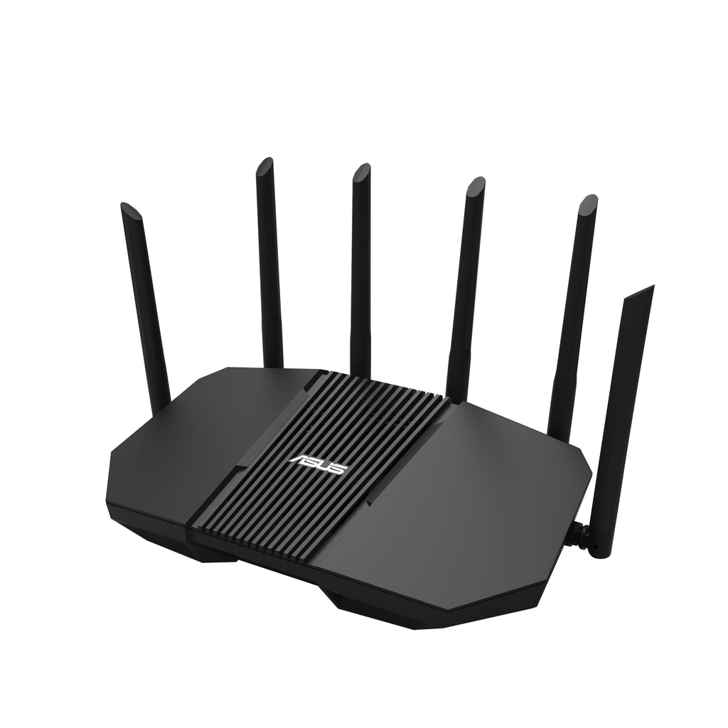 ASUS TUF Gaming BE6500 WiFi 7 Router - Dual-Band, Up to 6.5 Gbps Wireless, Game Accelerator, Multi-Link Operation (MLO), (x4) 2.5GbE Ports, Mesh + VPN Compatible, & Subscription-Free Network Security