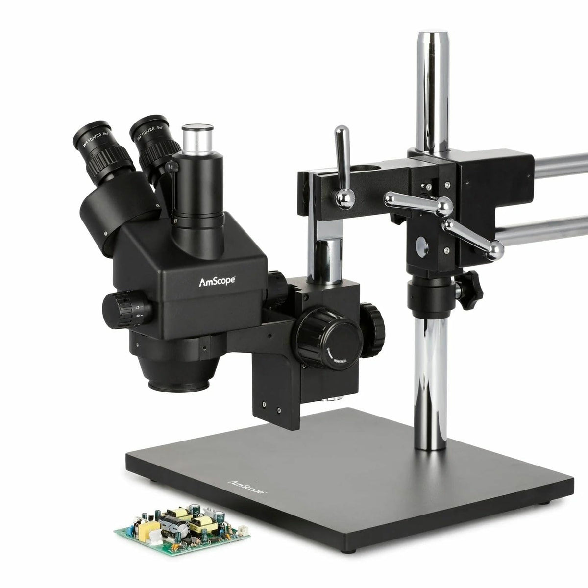 AmScope SM-4TZZ-144A-18M3 Trinocular Zoom Microscope, 18MP