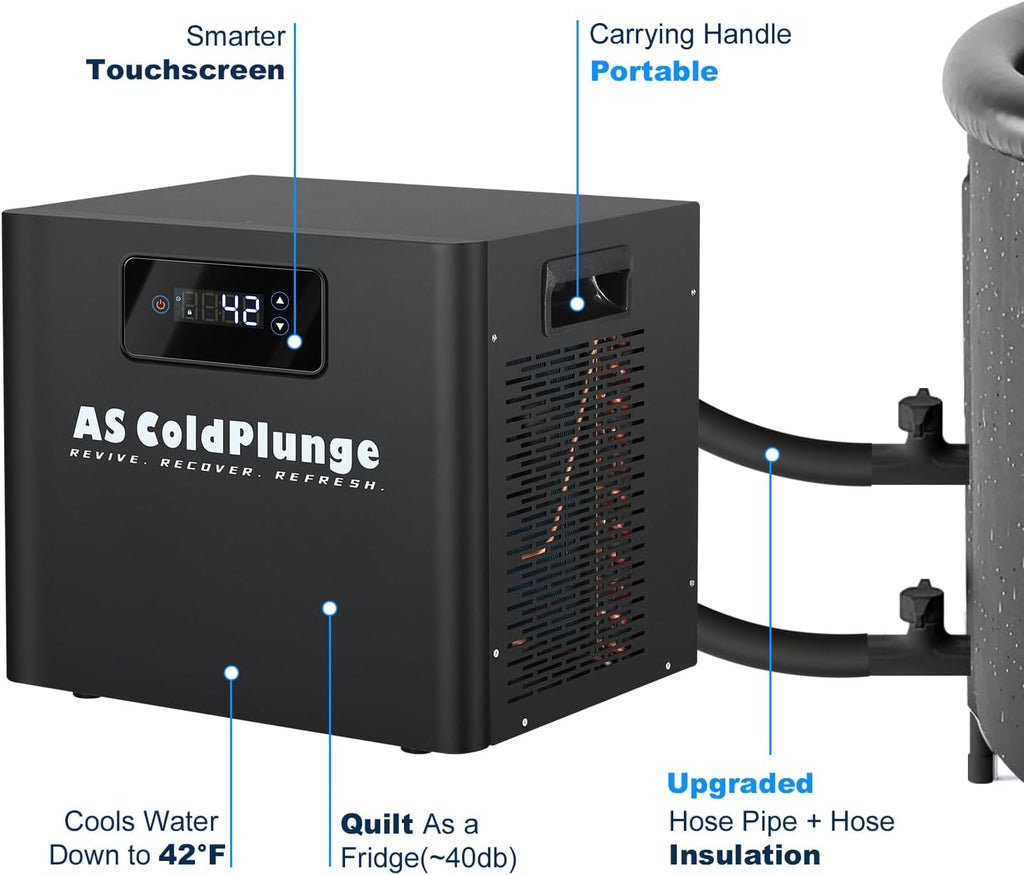 AS ColdPlunge 1/3HP Cold Plunge Chiller, Ice Bath Water Chiller for Any Tub