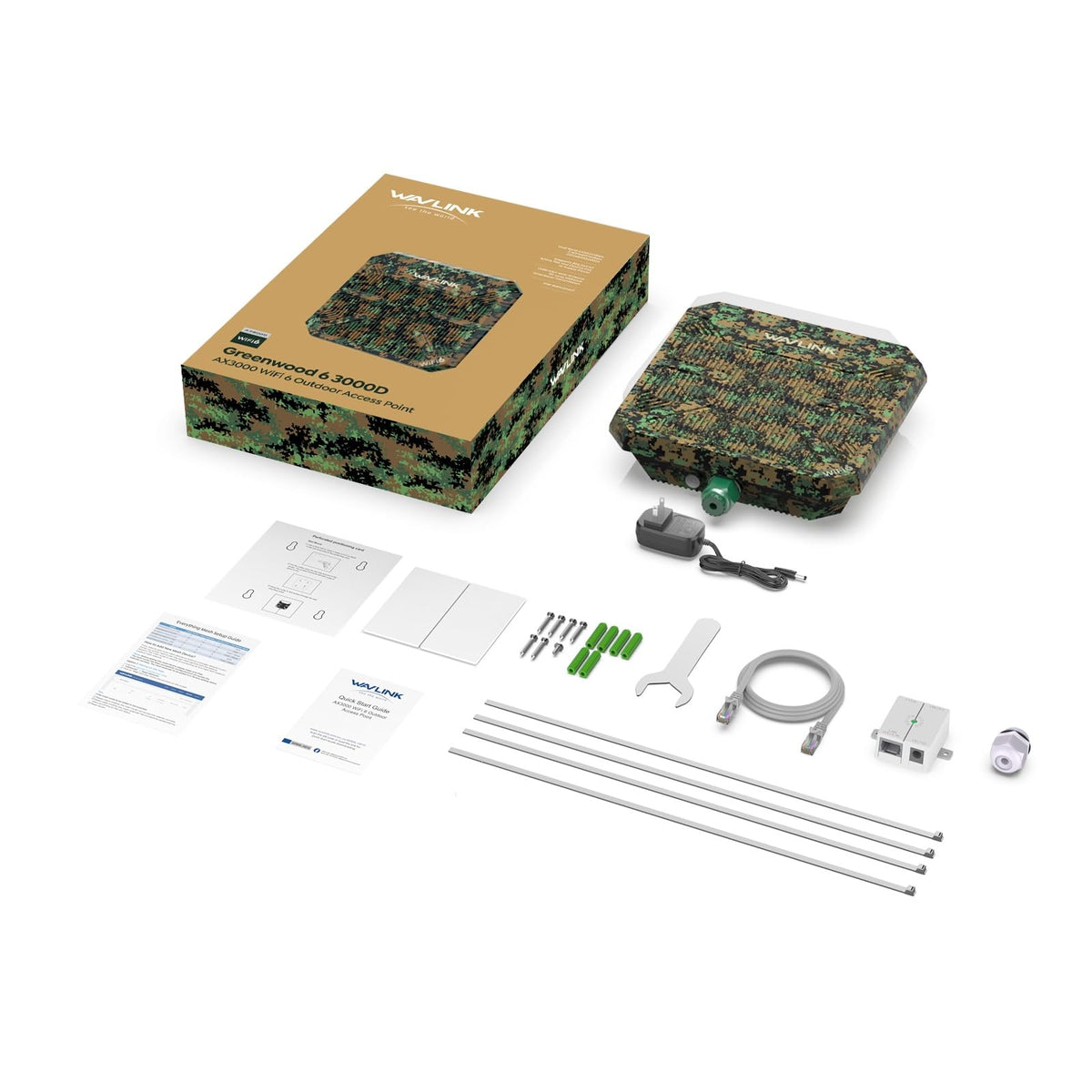 WAVLINK AX3000 Outdoor WiFi 6 Extender, Dual Band Long Range WiFi