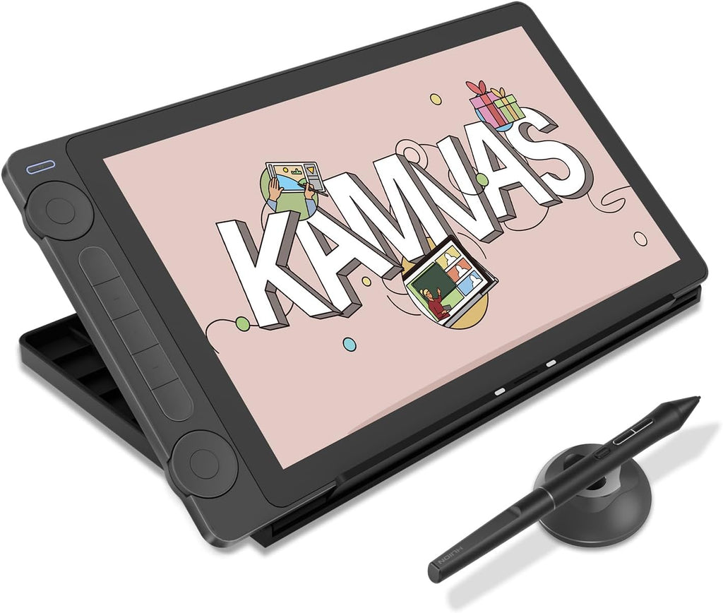 HUION Kamvas 13 (Gen 3) Drawing Tablet with Screen, Dual Dial, 13.3", Black