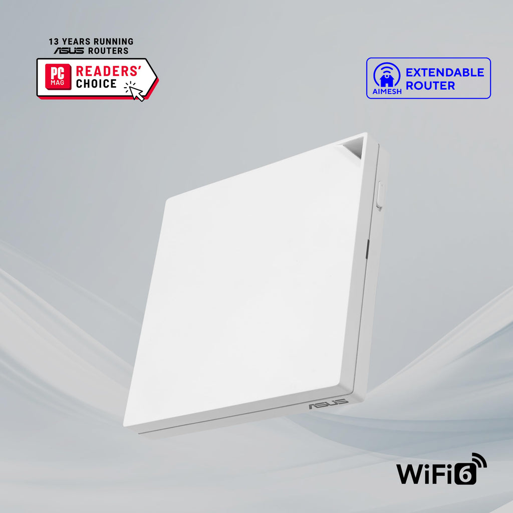 ASUS RT-AX3000S Dual Band WiFi 6 Extendable Router, Instant Guard, Parental Control Scheduling, Built-in VPN, AiMesh Compatible