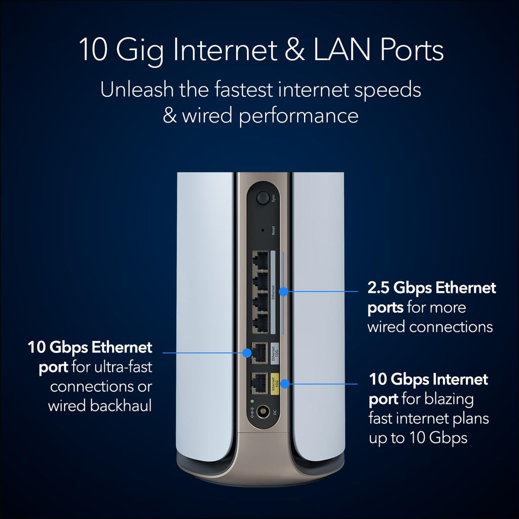 NETGEAR Orbi 970 Series (2026 Release) WiFi 7 Mesh System, 3 Pack
