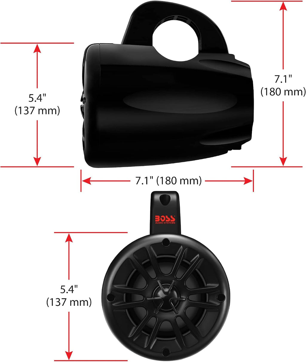 BOSS Audio Systems MRWT40 4 Inch 2 Way 400 W Wakeboard Tower Speakers