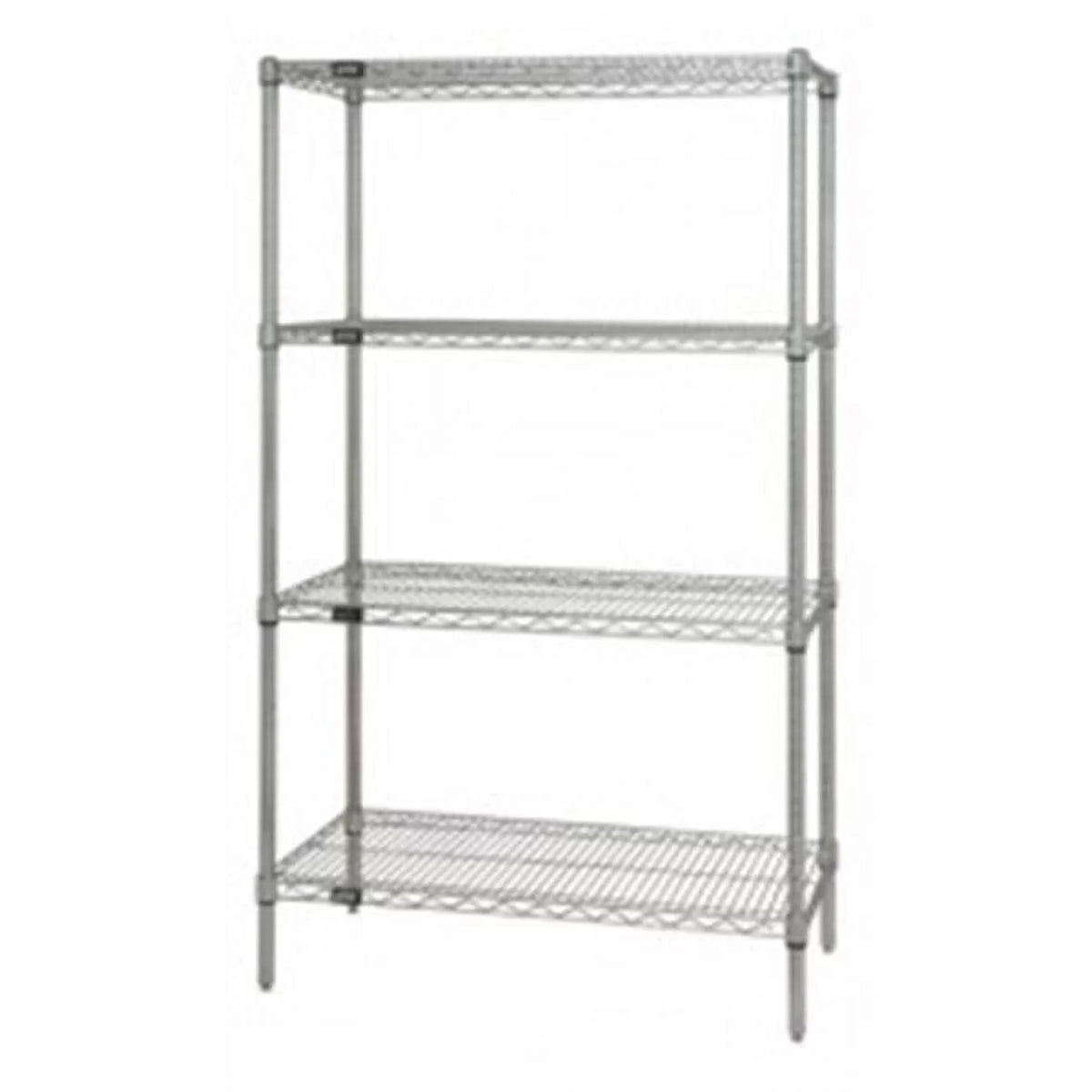 4-Shelf, Stainless Steel Wire Shelving Unit - 18 X 54 X 86 In.