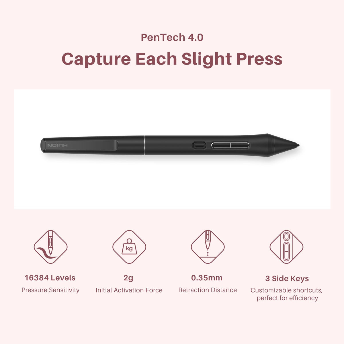 HUION Kamvas 13 (Gen 3) Drawing Tablet with Screen, Dual Dial, 13.3", Black