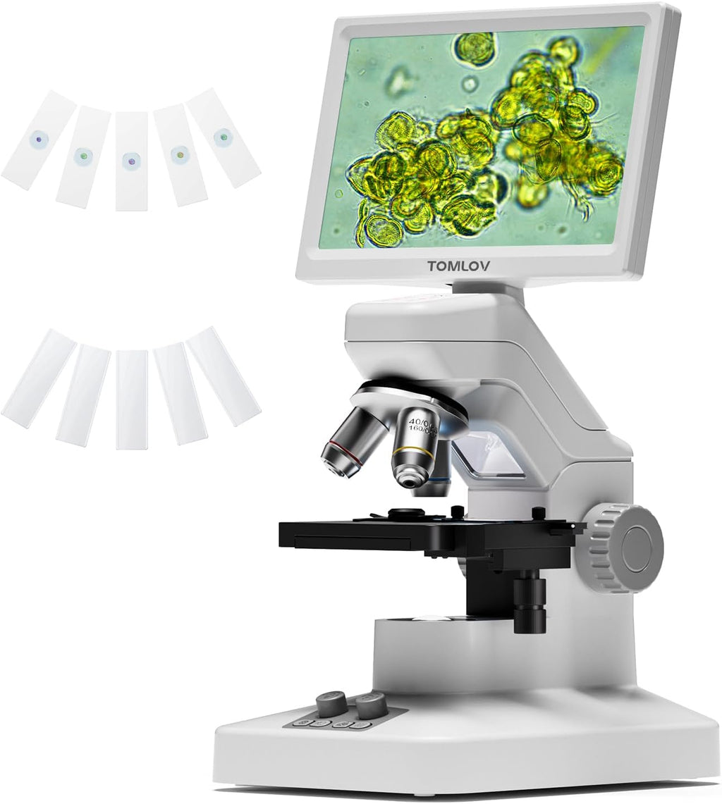 TOMLOV DM301 Max Microscope for Kids Students Adults, Science Experiments