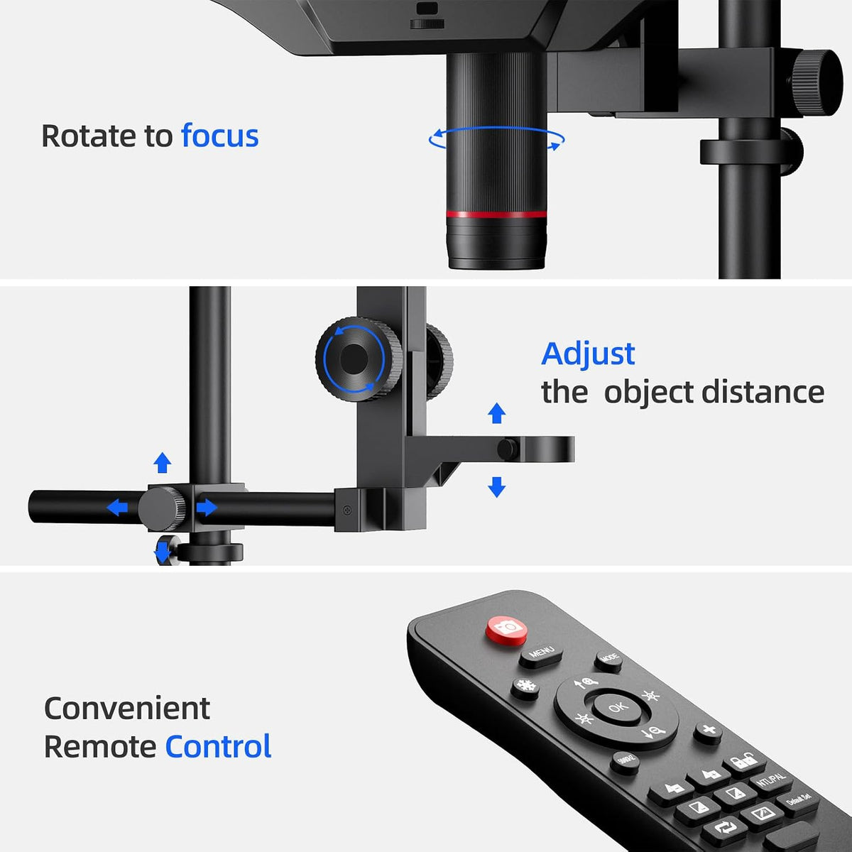 Andonstar AD409 Max Digital Microscope with Soldering Station, Endoscope