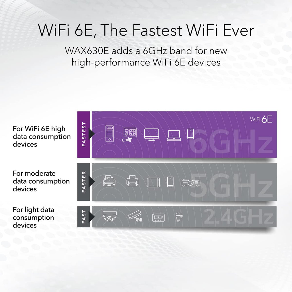 NETGEAR Cloud Managed WiFi 6 Wireless Access Point (WAX610)