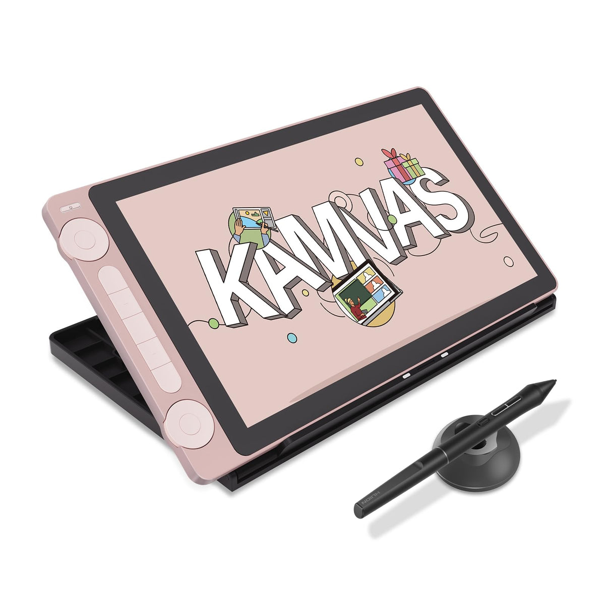 HUION Kamvas 13 (Gen 3) Drawing Tablet with Screen, Dual Dial, 13.3", Black