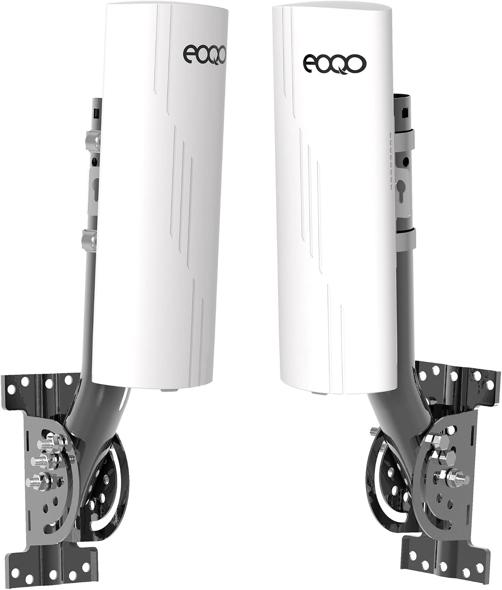 5.8GHz Outdoor Wireless Bridge Point to Point Access PTP/PTMP Plug & Play CPE Network 300Mbps 1.2ML Long Range WiFi Extender with 12DBI High Gain Antenna,POE Power Adapter