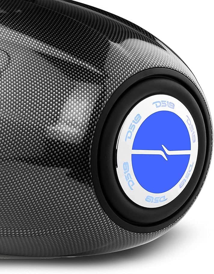 DS18 CF-X8TPBNEO 8" Neodymium Marine Towers with Built-in Passive Radiator, 1" Driver and RGB LED Lights - High Performance, Marine Grade IP65 Rated, 550W Max 180W RMS 4 Ohms (Pair)
