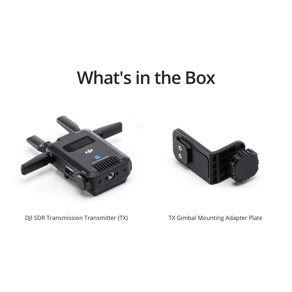 DJI SDR Transmission Combo, 3 km/10,000 ft 1080p/60fps SDR Wireless Video Transmission, Transmitter & Receiver, Stable & Anti-Interference, Wireless Video System, Strong Penetration, USB-C Monitoring