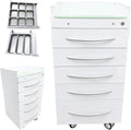 5 Drawer Office File Storage Dental Assistant's Mobile Cabinet