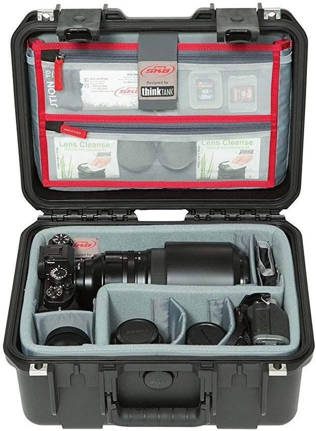 SKB Cases iSeries 1309-6 Case with Think Tank Dividers & Lid Organizer, Black (3i-1309-6DL)