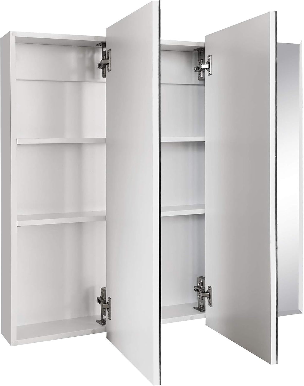 Design House Cyprus Tri-View Medicine Cabinet, 36", White