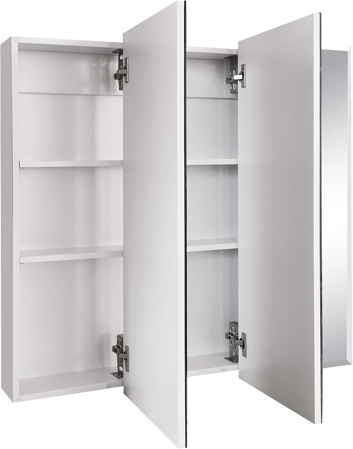 Design House Cyprus Tri-View Medicine Cabinet, 36", White
