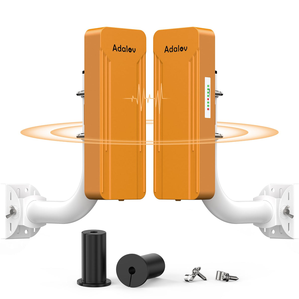 AdaLov CPE369 Wireless Bridge 3-Pack, 5.8 GHz, 3 km, Gigabit PoE, PtP/PtMP