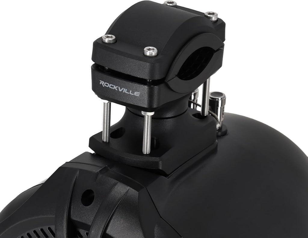 Rockville RWB70B Black 6.5" 4-Ohm Marine Wakeboard Tower Speakers Pair